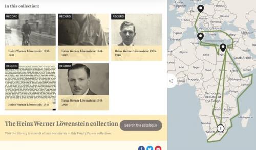 EHRI Document Blog Wiener Library Refugee Map