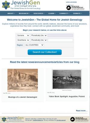 JewishGen Homepage