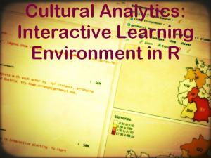 EHRI Online Course Cultural Analytics